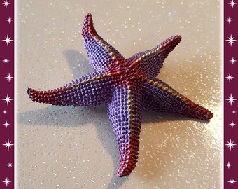 Starfish - Brooch - Sealife Ornament - Mermaid Jewelry - Starfish Jewelry - Retro Beach Jewelry - Starfish Brooch - Glitter Paradise®