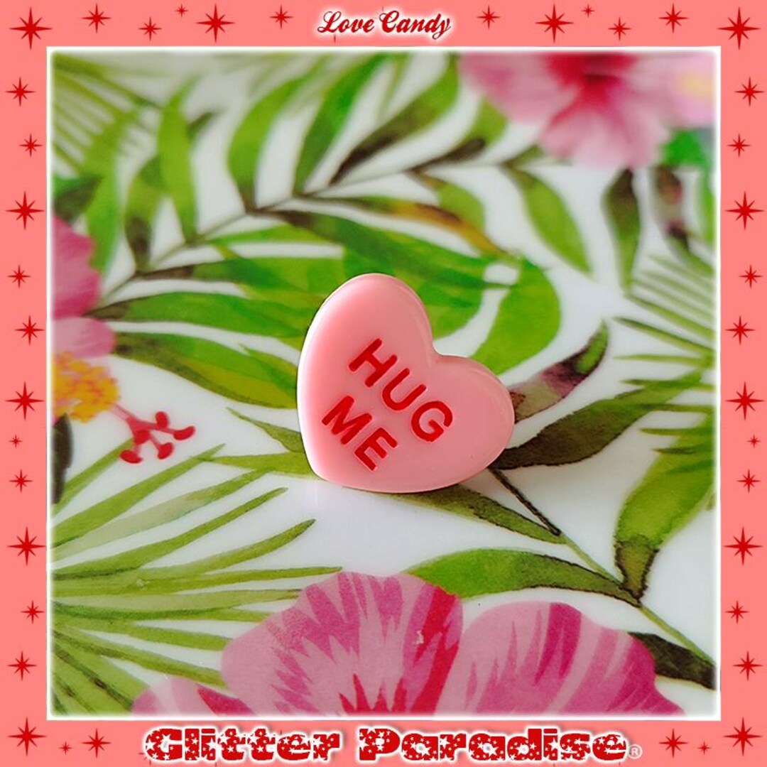 ♡Candy♡ページ Love Candy - Pin - Candy Heart Pin - Valentines Heart Candy - Love