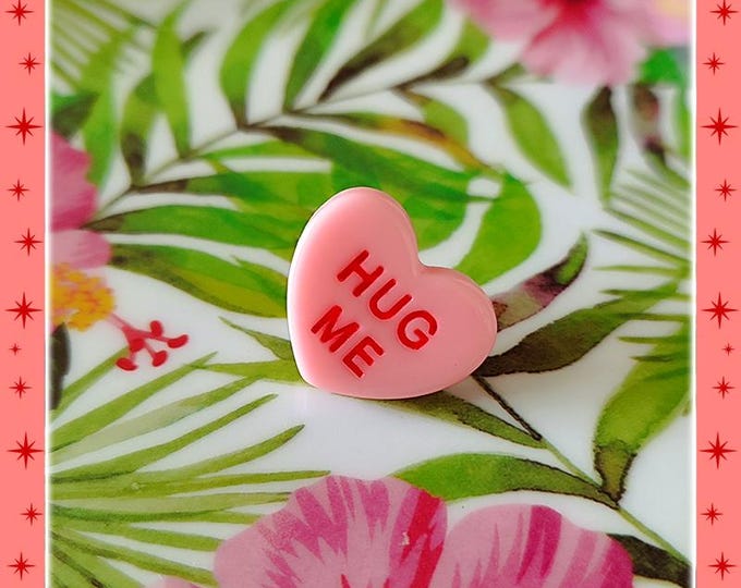 Love Candy - Pin - Candy Heart Pin - Valentines Heart Candy - Love Pin - I Love U Pin - Love Candies - Heart Love Candy - Glitter Paradise®