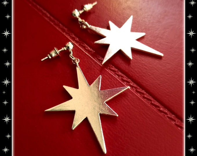 Northern Star - Boucles d'Oreilles - Etoile Retro - Mid-Century Modern - Motel Star -  Bijoux Starlite - Bijoux Rétro - Glitter Paradise®