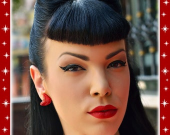 Confetti Lucite Atomic Boomerang - Earrings - Glitter Boomerangs - Mid-Century Modern - Retro Earrings - Pinup Earrings - Glitter Paradise®