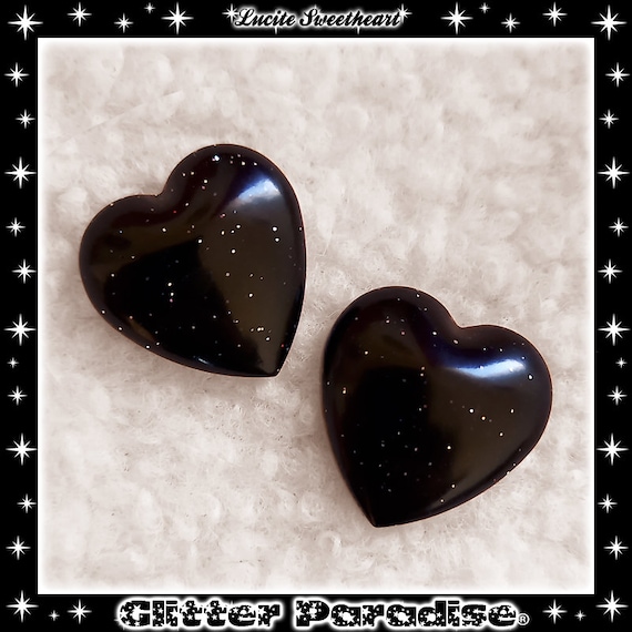 Confetti Lucite Heart - Earrings - Heart Earrings - Glitter Heart Earrings - Cute Heart Jewelry - Valentine's Earrings - Glitter Paradise®