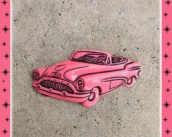 1951 Mercury Brooch: Vintage Car Pin - Handmade in France