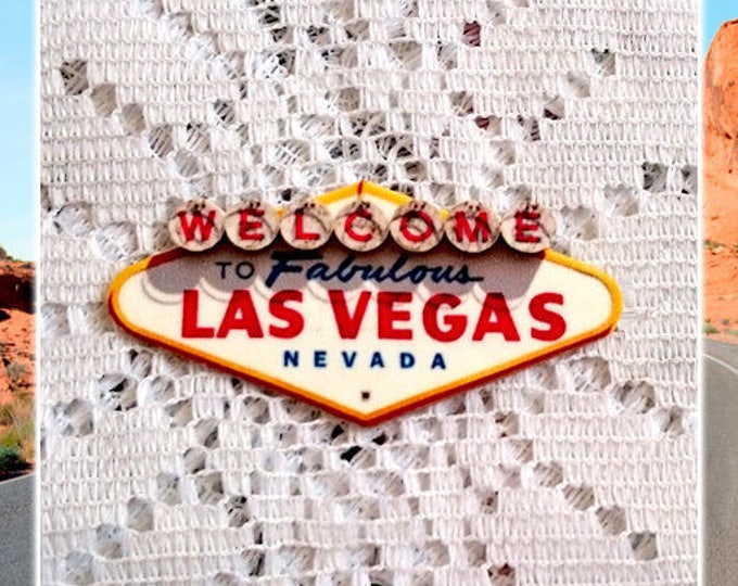 Vegas Billboard - Brooch - Viva Las Vegas - VLV - Fabulous Las Vegas - Nevada - Sin City - Rock'n'Roll - Pinup - Retro - Glitter Paradise®