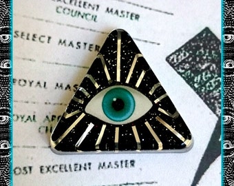 アクセサリー PeterStone: Eye of Providence Pyramid P Eye of Pyramid Pendant Egyptian .925 Sterling Silver Peter
