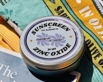 SPF 30 Zink-Sonnenschutz: Wasserfest, kindersicher, biologisch abbaubar