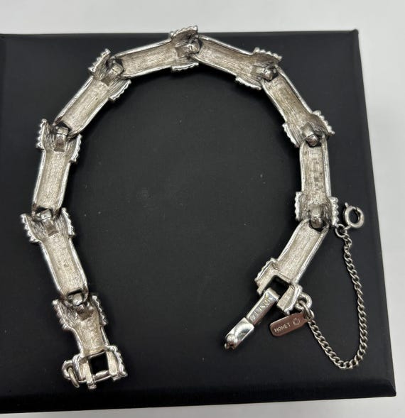 Monet bamboo linked smooth and textured silver to… - image 6