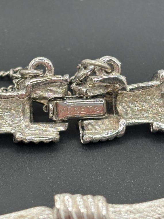 Monet bamboo linked smooth and textured silver to… - image 9