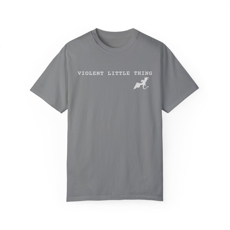 Fourth Wing Shirt, Xaden Riorson, violent little thing, Iron Flame Merch, Rebecca Yarros Apparel, Comfort Colors, Fourth Wing Merch, Romantasy Gift, Basgiath War College Shirt, Bookish Tee, Fantasy Lover Gift, Shadow Xaddy Shirt, Romantasy Clothing