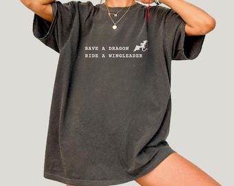 Fourth Wing Shirt: Xaden Riorson, Save a Dragon Comfort Colors Tee