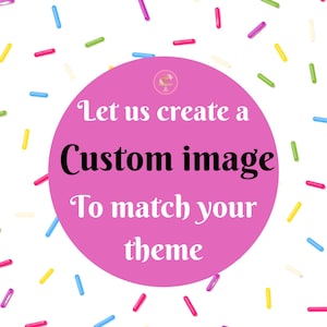 Custom Edible Photo Topper for cakes, cupcakes, cookies and more! Made on frosting paper.  Use any photograph, logo, Wedding images…