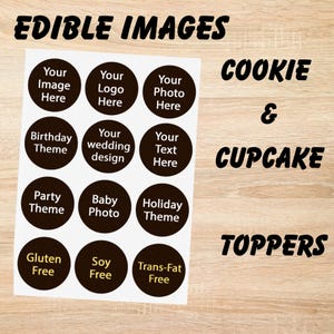 Personalized Pre-Cut Edible Image  Perfect for Birthdays, Weddings, and Parties