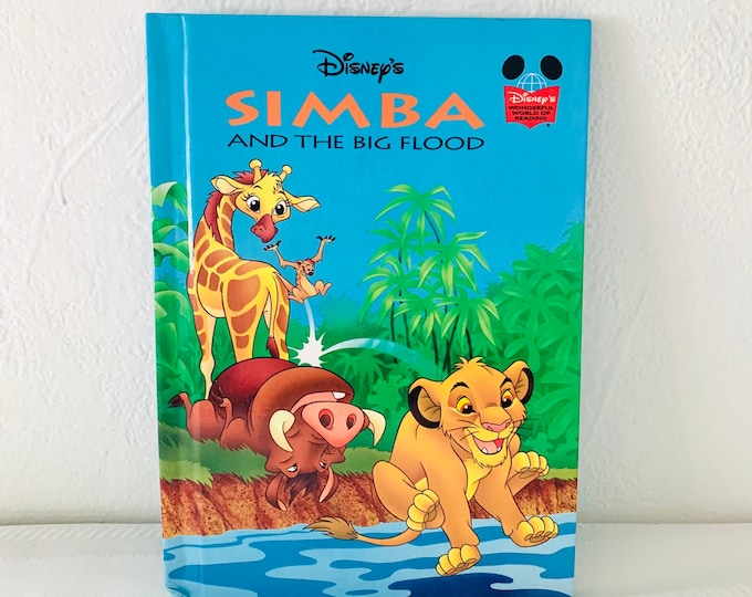 Disney’s Simba and the Big Flood A Disney’s Wonderful World Of Reading/Hardcover 1990s