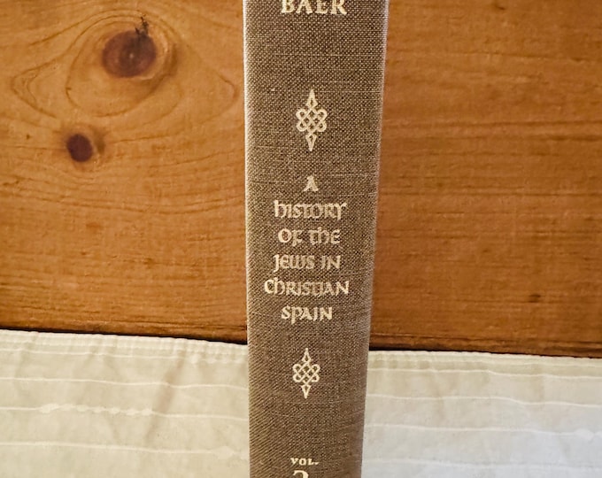 Yitzhak Baer A History Of The Jews In Christian Spain 1961 Hardcover