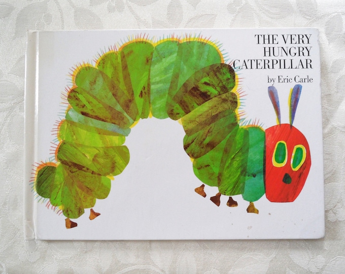 The Very Hungry Caterpillar by Eric Carle Vintage Children’s Book Hardcover 1987