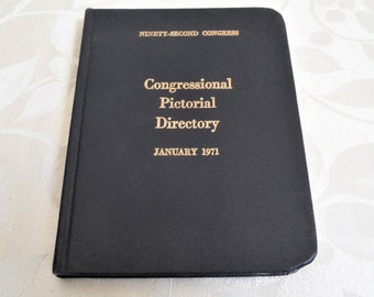 1971 Congressional Pictorial Directory 92nd Congress