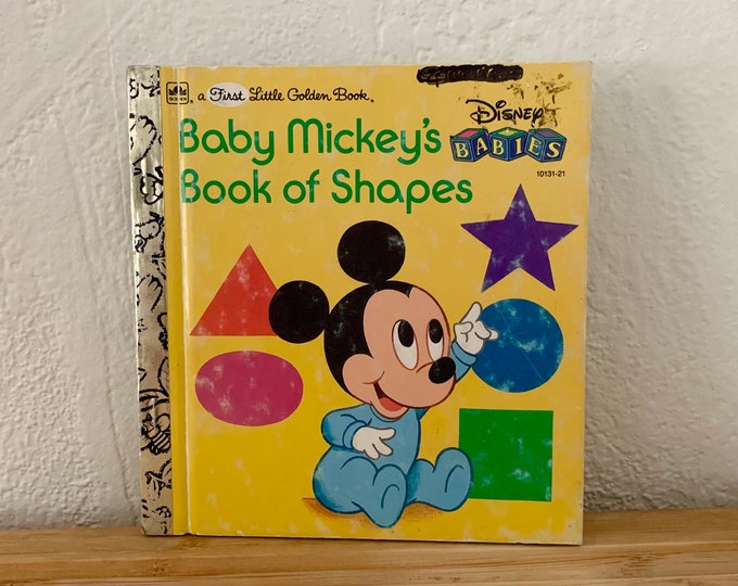 Baby Mickey’s Book Of Shapes A First Little Golden Book