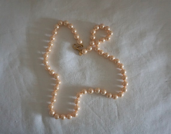 Signed Joan Rivers Faux Pearl Necklace - image 5