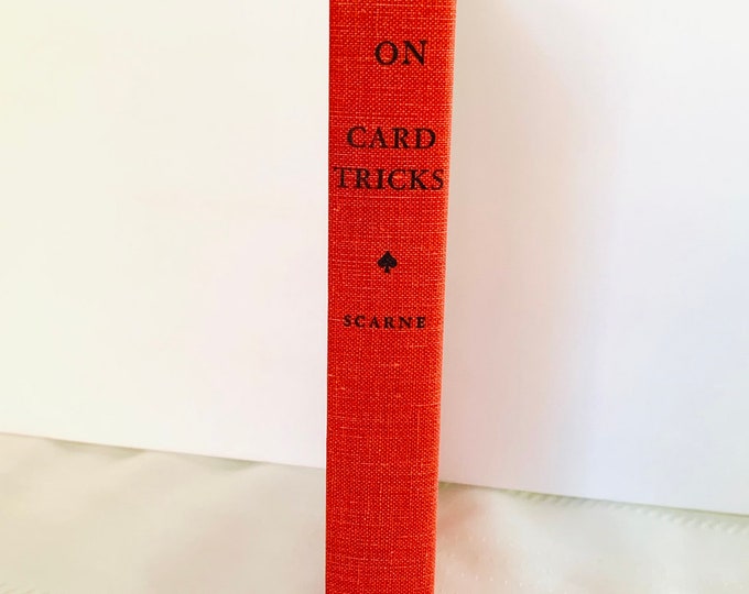 Scarce On Card Tricks by John Scarne Hardcover 1950s Vintage Book