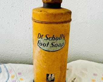 Dr. Scholl's Granulated Foot Soap Vintage Tin