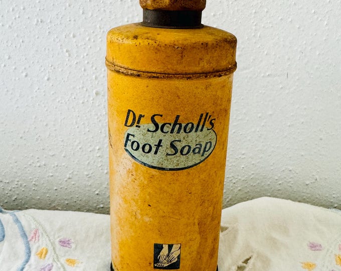 Dr. Scholl's Granulated Foot Soap Vintage Tin