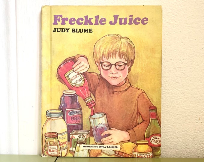 Freckle Juice by Judy Blume Hardcover Children’s Book 1970s