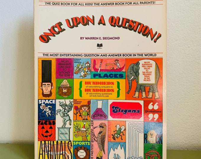 Once Upon A Question by Warren E. Siegmond The Most Entertaining Question And Answer Book In The World Paperback