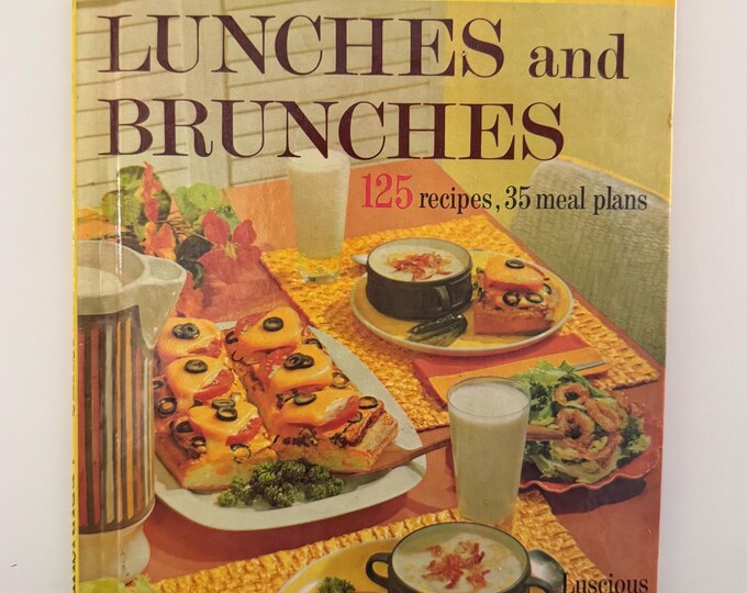 Vintage Hard Cover Cookbook Better Homes & Gardens LUNCHES and BRUNCHES 1963