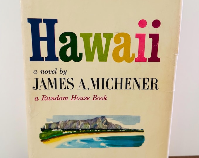 Hawaii by James A. Michener HCDJ Book Club Edition