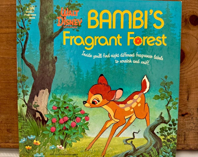 Walt Disney Bambi's Fragrant Forest A Golden Fragrance Book Vintage