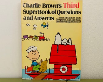 Charlie Brown’s Third Super Book Of Questions And Answers 1978 Soft Cover