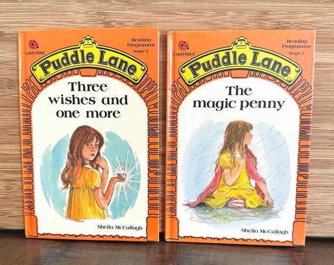 Three Wishes and One More/ The Magic PennyPuddle Lane 1980s Hardcover