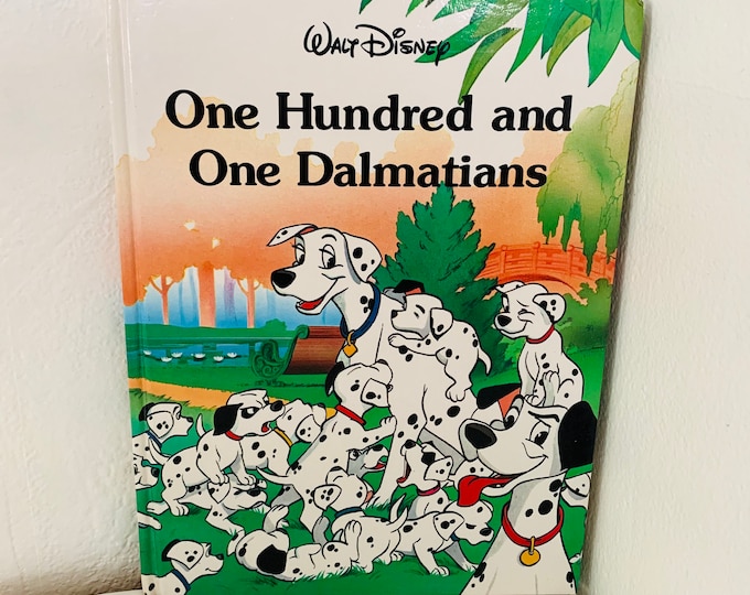Walt Disney One Hundred and One Dalmatians Hardcover Vintage Children’s Book 1980s