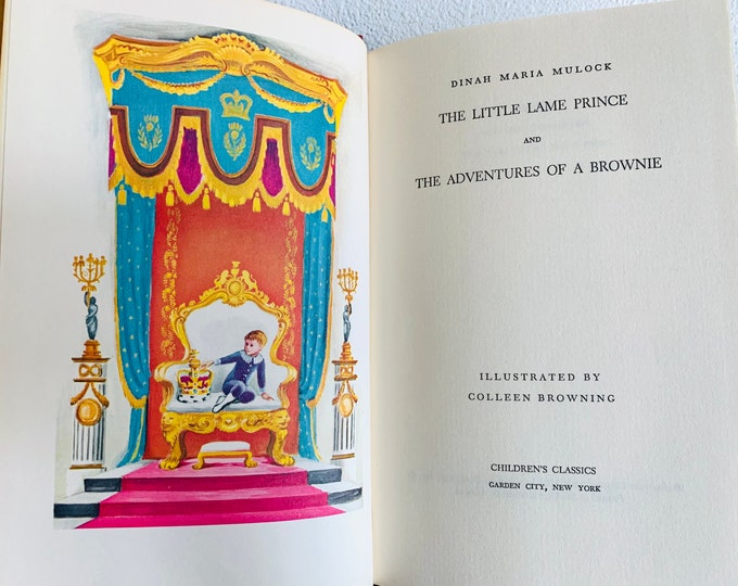 The Little Lame Prince by Dinah Maria Mulock Hardcover 1956