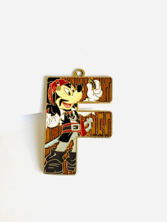Disneys Letter F Mickey Mouse Pendant Etsy