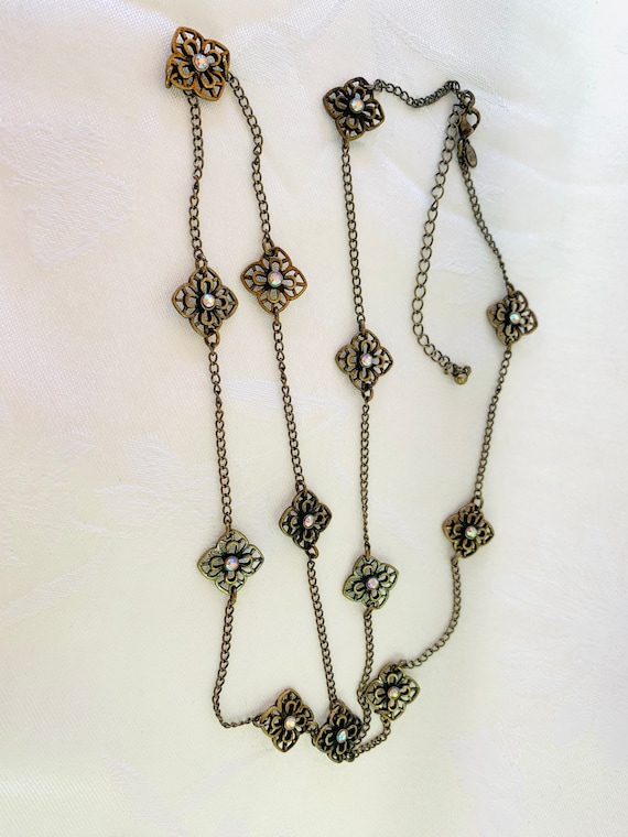 Dragonfly Crystal Brooch Pin - Silvery Tone With Pink & Aurora Borealis Rhinestones