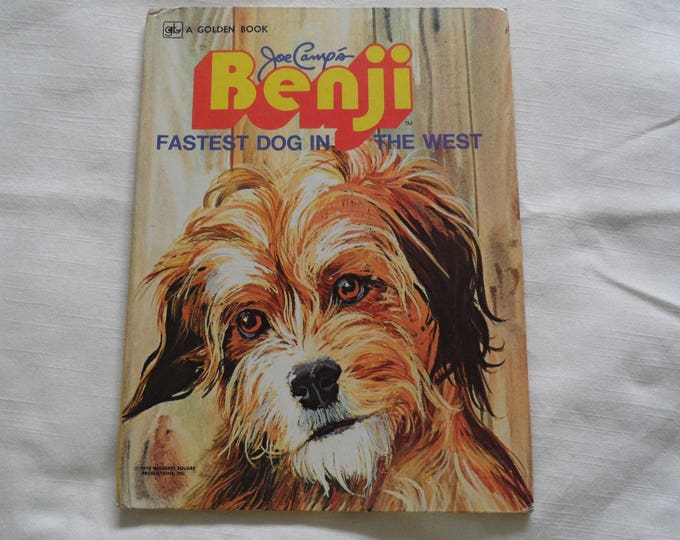 A Golden Book Benji Fastest Dog In The West 1978