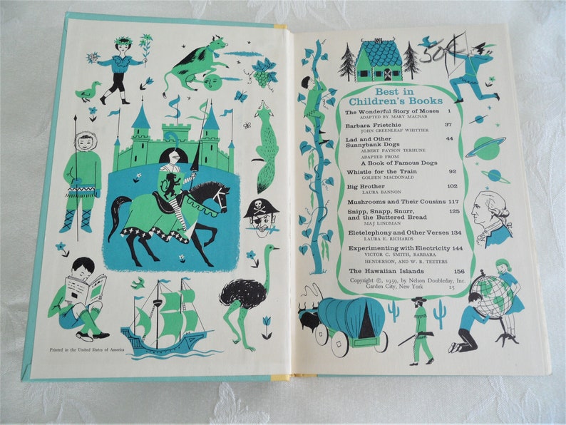 Best in Children's Books Vol 25 Vintage Book 1959 Etsy