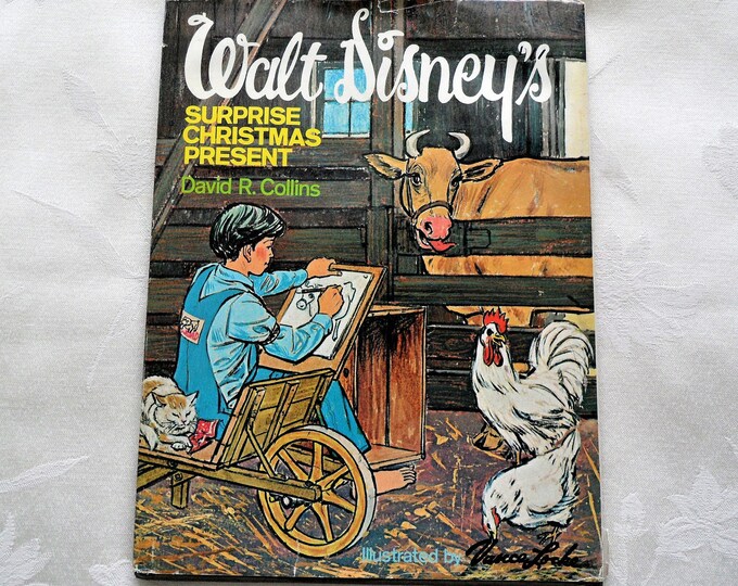 Walt Disney's Surprise Christmas Present By David R. Collins Hardcover DJ 1971