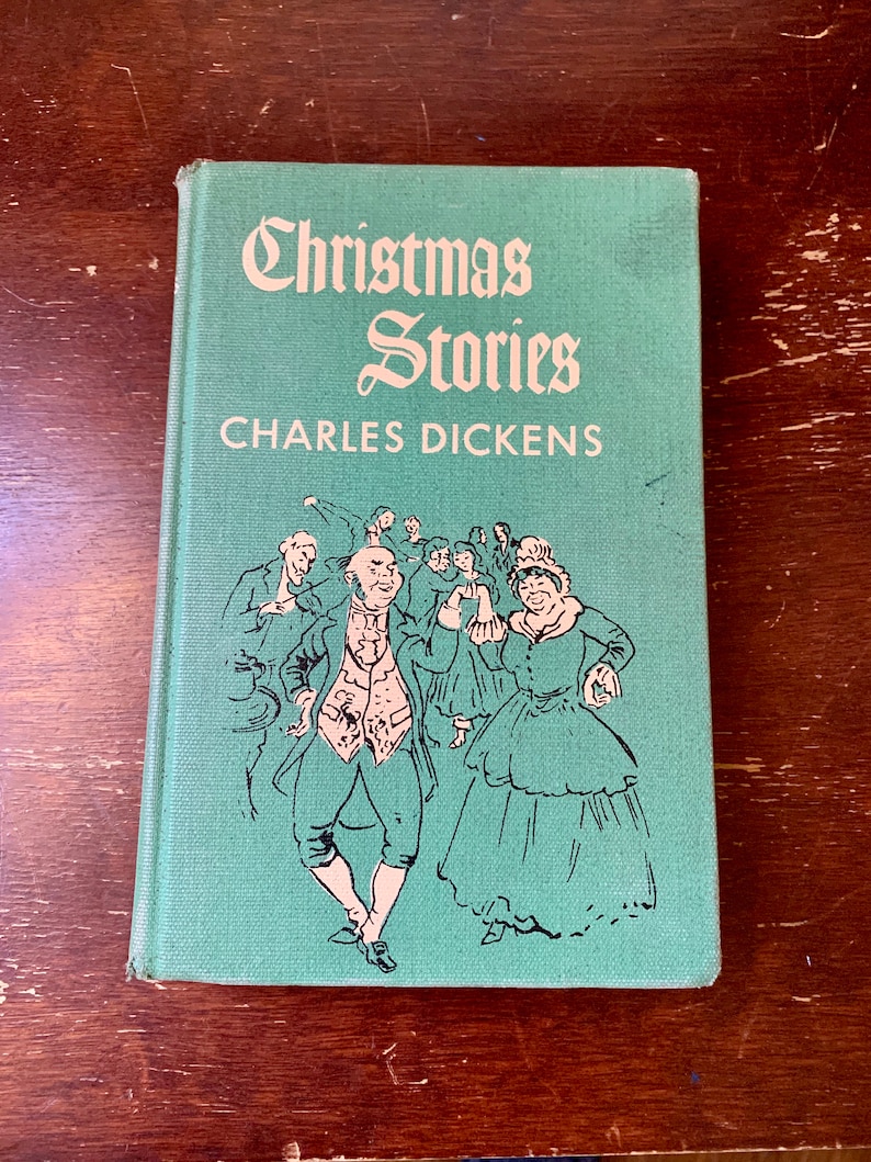 Christmas Stories Charles Dickens Hardcover 1946 Exlibrary image 1