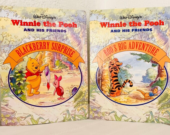 Walt Disney’s Winnie the Pooh And His Friends/ Blackberry Surprise and Roo’s Big Adventure Board Books Set of 2