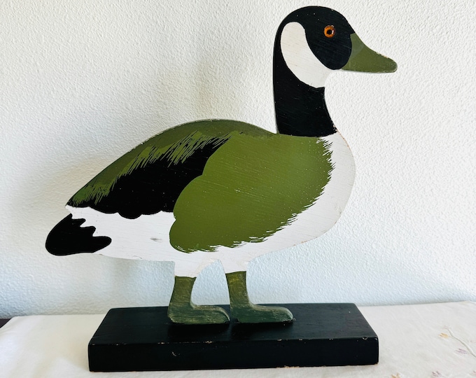 Vintage Wood Duck Figurine