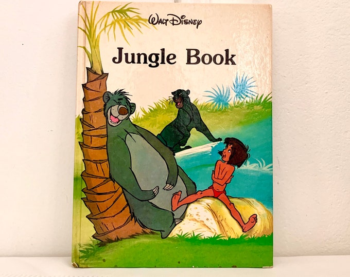 Walt Disney Jungle Book Hardcover Vintage Children’s Book 1986