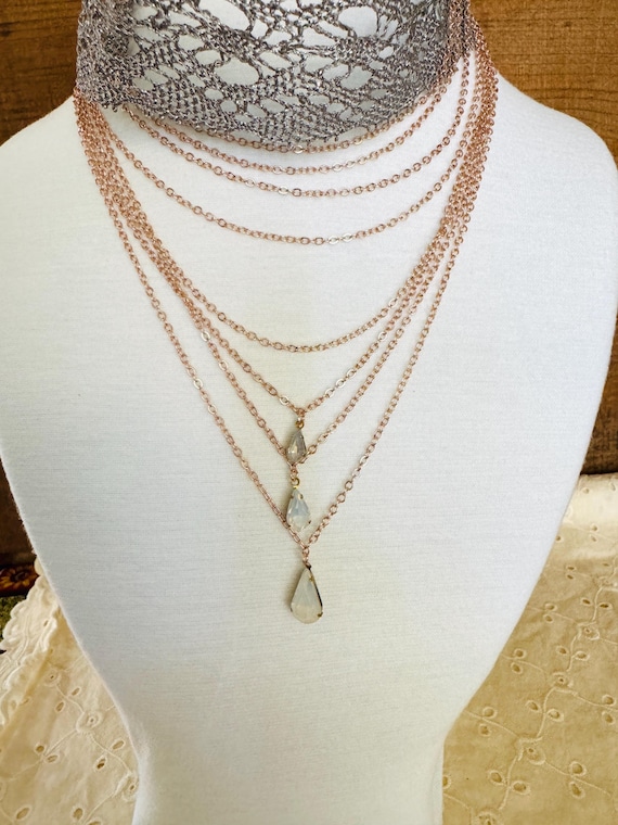 Multi Layer Choker Necklace - image 1