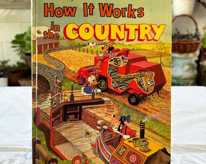 1982 Walt Disney's "How It Works in the Country' Hardcover Vintage Book