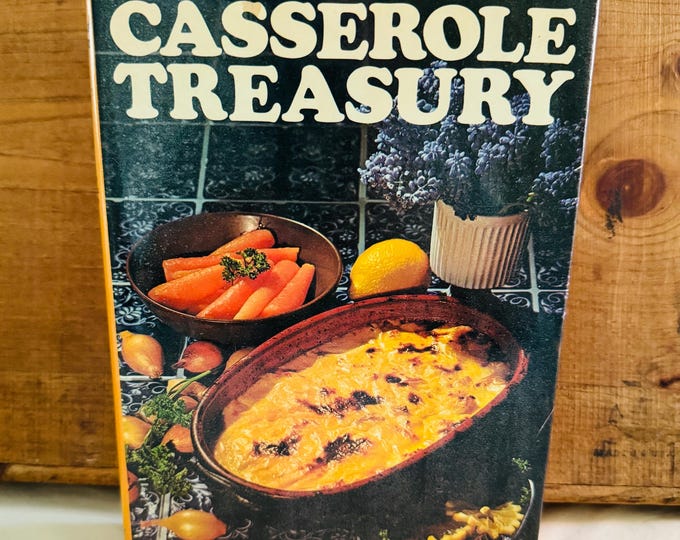 New Casserole Treasury Hardcover DJ By Lousene Rousseau Brunner Vintage Cookbook