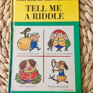 A Parent&#39;s Magazine Press FunwaysTo Learning Book  Tell Me A Riddle 1960s