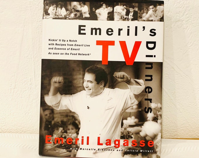 Emeril’s TV Dinners, Cookbook 1998 Emeril Lagasse Hardcover DJ