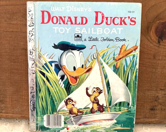 Walt Disney's Donald Duck's Toy Sailboat A Little Golden Book Hardcover