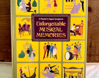 A Reader's Digest Songbook Unforgettable Musical Memories Hardcover Spiral Bound 1984
